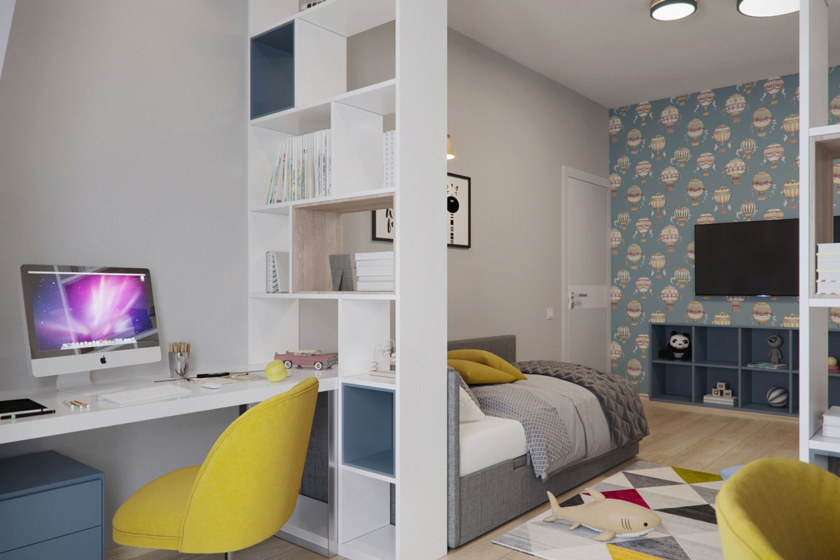 Мебель для однокомнатной квартиры с ребенком