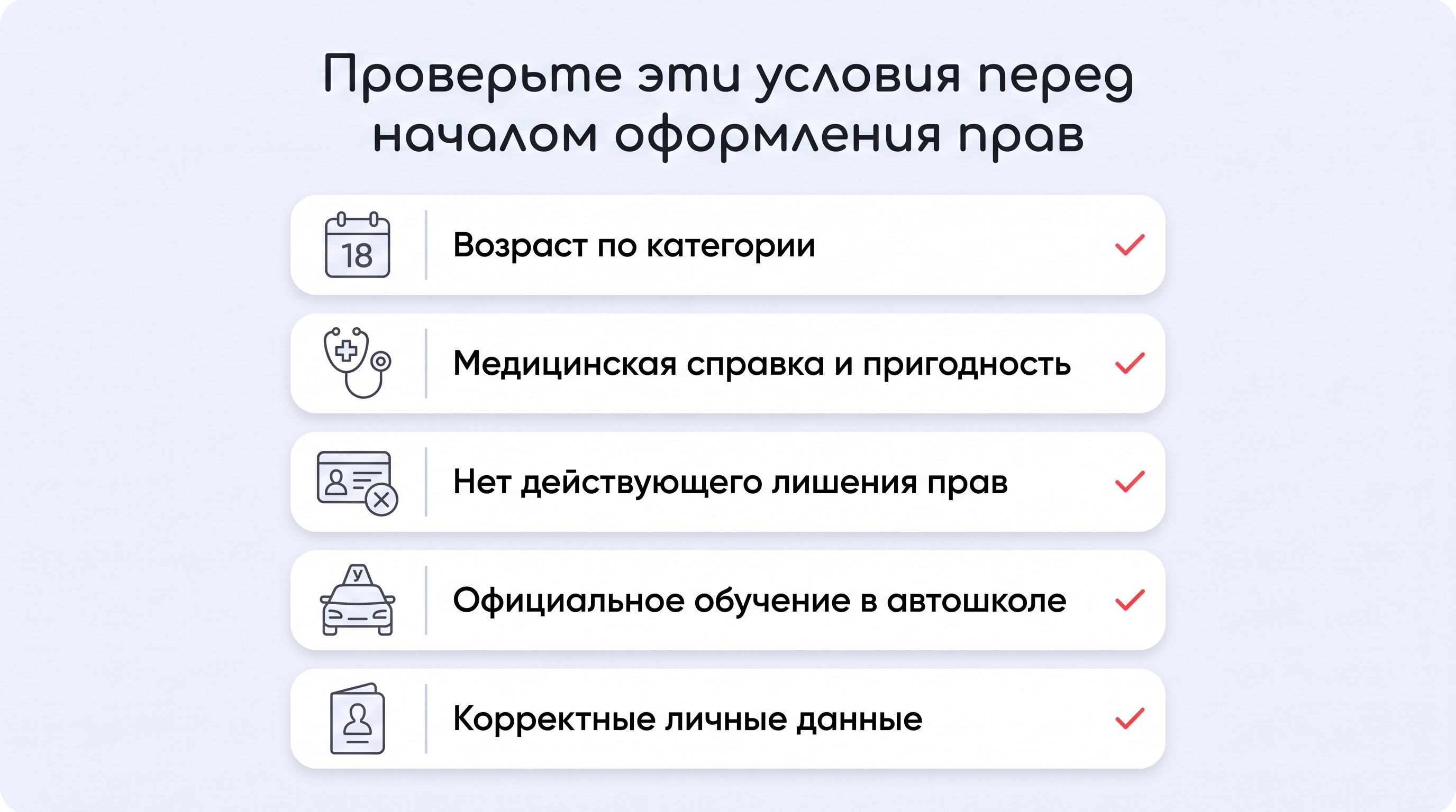 Современный учебный класс автошколы: у стены висит крупный плакат с силуэтами разных видов транспорта без надписей — мопед, легкий мотоцикл, мощный мотоцикл, легковой автомобиль