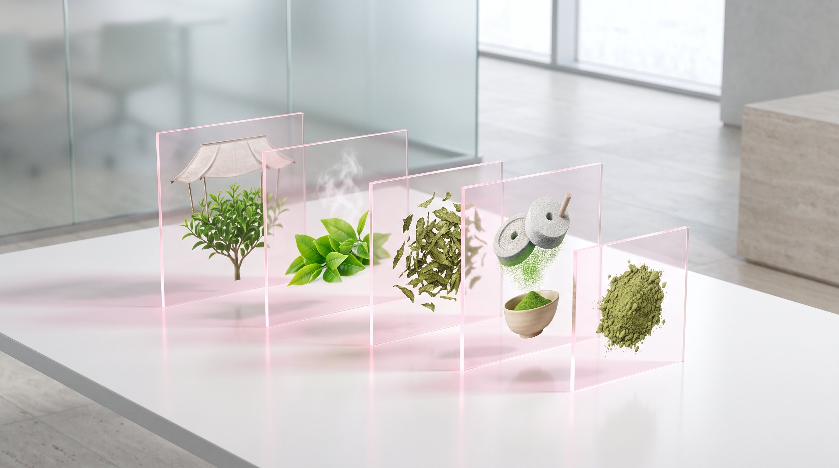 Светлая современная композиция в стиле layered glassmorphism: на переднем плане прозрачные акриловые карточки-слои без надписей, внутри которых визуально показан путь матча —