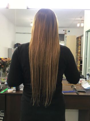 Капсульное наращивание волос длина 50см 100прядей 