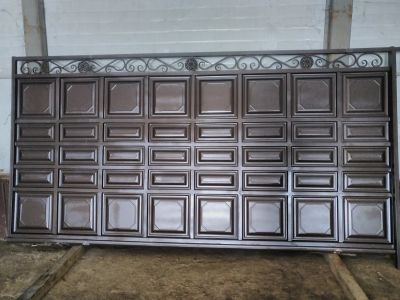 Филёнчатые откатные ворота