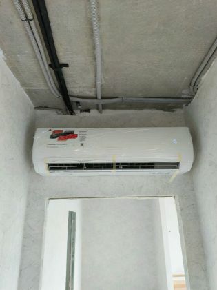 Установка внутреннего блока кондиционера
