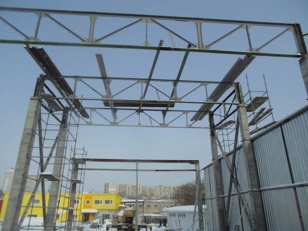 Металлоконструкция для складского помещения