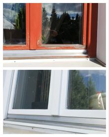 Реставрация деревянного окна ДО/ПОСЛЕ