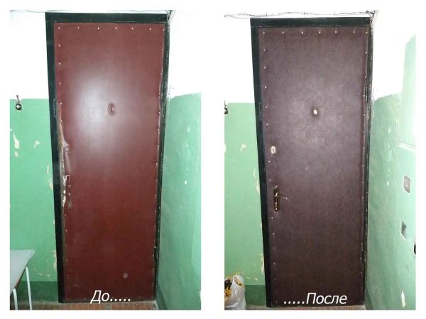 Простые способы отделки входной металлической двери изнутри