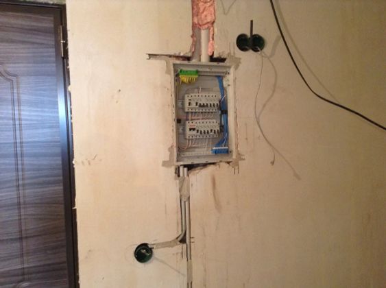 Пример нашей работы по монтажу электрики в квартире 