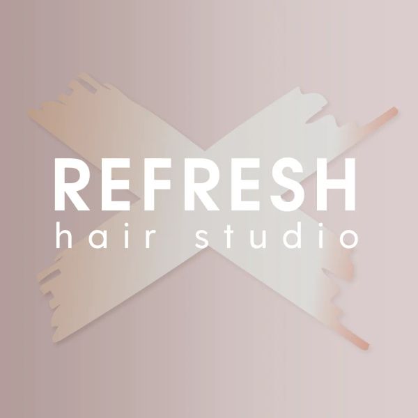 Логотип для студии по уходу за волосами "Refresh"