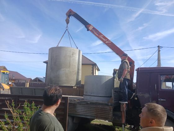 Монтаж дренажа к биосимтеме село Луговое