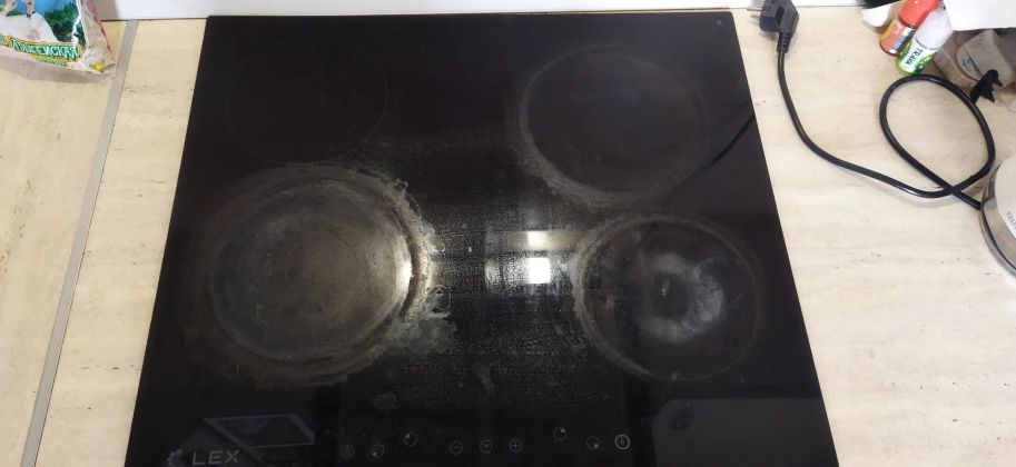 Варочная панель ДО полировки!! 