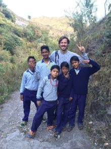 Вместе с моими учениками английского в Индийской провинции.