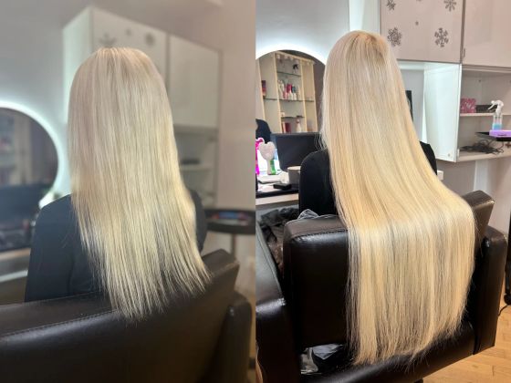 Наращивание 75см/ 300 прядей/ микро + нано капсулы 