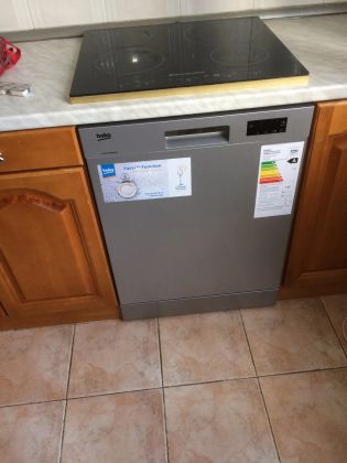 Подключение посудомоечной машины отдельно стоящей (демонтаж верхней крышки)