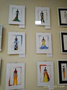 Выставка "Вернисаж" , в музее Ар Деко февраль 2020. Работы моей ученицы Любови Миклиной. 