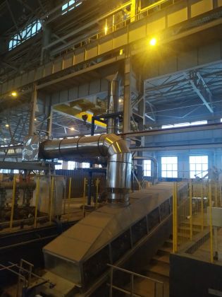Монтаж системы на Богучанском алюминиевом заводе