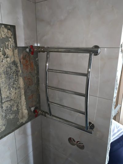 Установка полотенцесушитиля