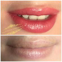 Перманентный макияж губ в технике акварель