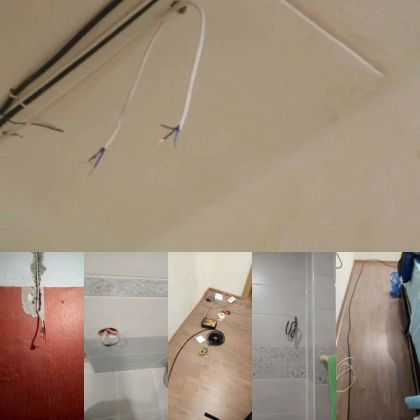 Монтаж электропроводки под натяжной потолок и под штукатурку