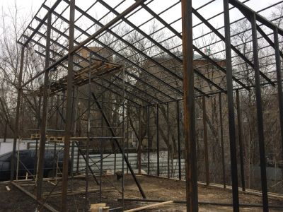 Металллконструкция из проф. трубы и швеллеров ДxШxВ    10000 мм х 7000 мм х 6000 мм