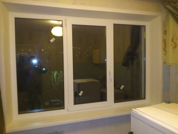 Монтаж окна ПВХ с откосами