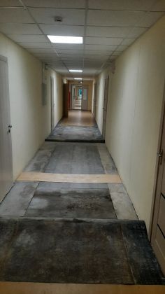 Ремонт настила 1-го этажа корпуса вахтового посёлка