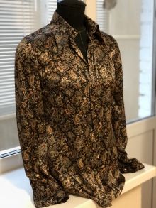 Блузка рубашечного типа из искусственного шёлка 
