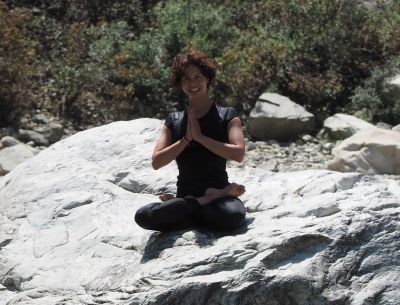 Padmasana_Anjali mudra