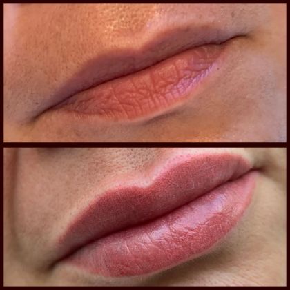 Перманентный макияж губ в технике:акварель