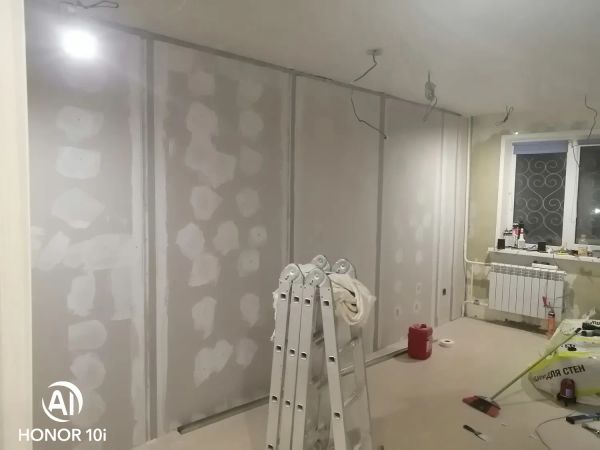 Обшивка стен с утепление и звукоизоляцией. 