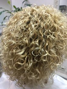 Японская завивка на блондированные волосы