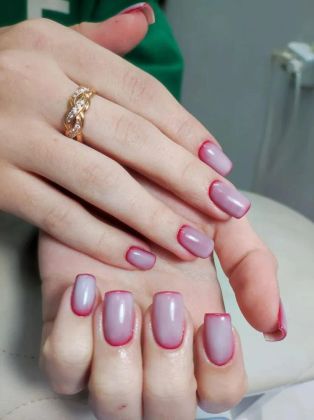 Маникюр, с покрытием +дизайн. 