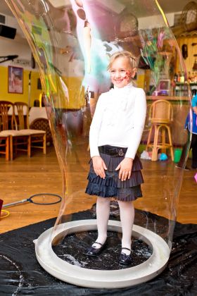 шоу мыльных пузырей на детский праздник