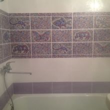 Замена плитки в ванной 