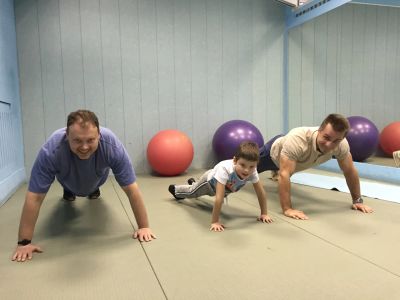 Сплит-тренировка. Отец и сын.