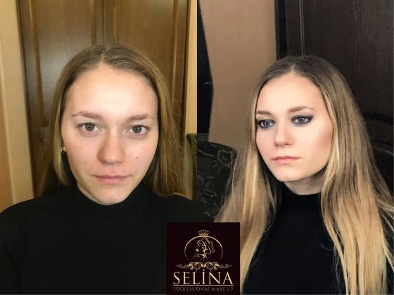 Обучение макияжу для ученицы Юлии