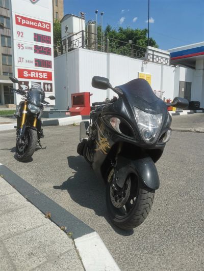Тест-выезд с Александром на Hayabusa. У него 12й сезон 
