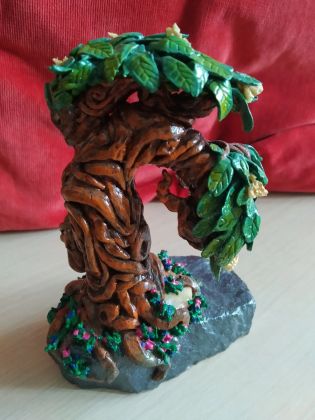 Дерево из полимерной глины(акриловые краски) 