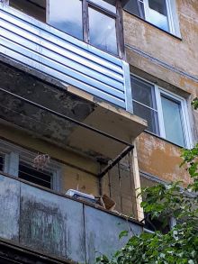 ремонт балконной плиты.