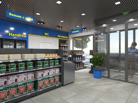 Разработка дизайн-проекта для АЗС "Goodyear"