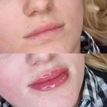 Акварельная техника татуажа губ 