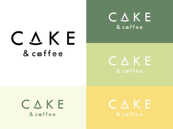 Вариант логотипа для кофейни "Cake & Coffee"