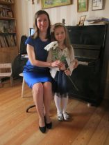 С ученицей Ульяной С. после домашнего концерта