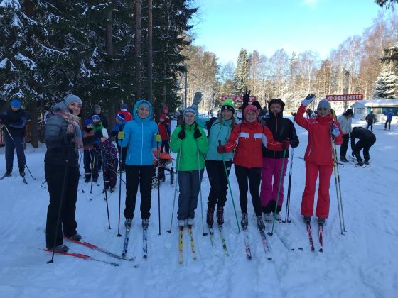 Лыжная тренировка в Зеленогорске. 