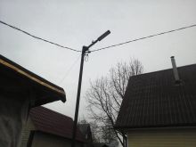 Установка уличного светодиодного светильника