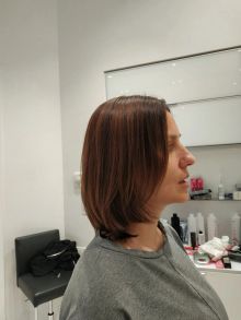Омбре на короткие волосы: техника окрашивания
