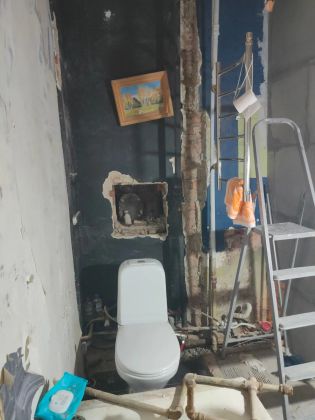 Замена стояков ХВС и ГВС с переносом