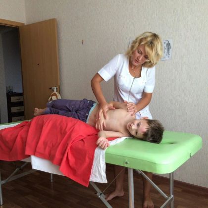 Детский массаж с гимнастикой, дренажный 