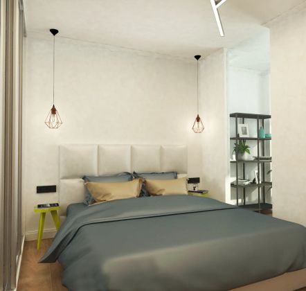Проект однокомнатной квартиры со спальней