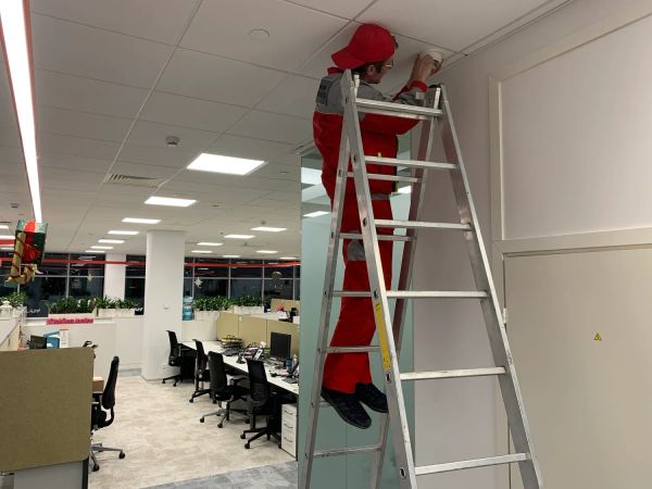 Монтаж ip камер для офиса Johnson & Johnson