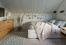 Дачная спальня в скандинавском стиле 