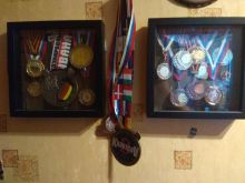 Медали за выступление на различных соревнованиях